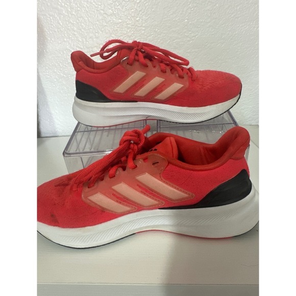 Adidas Youth Running Shoes Red Comfort Athletic Sneakers - Picture 8 of 8